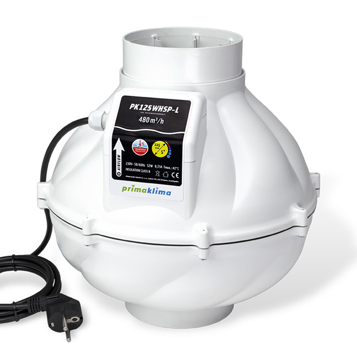 Вентилатор PK125WHSP-L Ø125mm 480m3/h