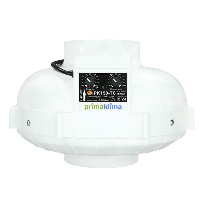 Вентилатор PK150-TC с контролер на темп. Ø150mm 760m3/h