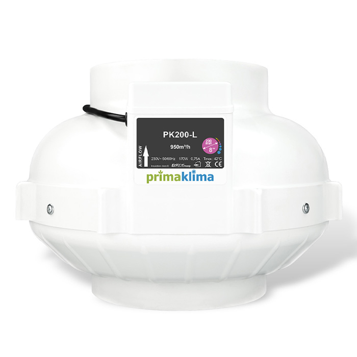Вентилатор PK200-L Ø200mm 950m3/h