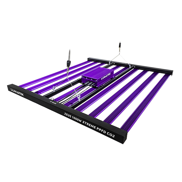 LED Лампа за растеж и цъфтеж LUMATEK Zeus 1000W Xtreme PPFD CO2