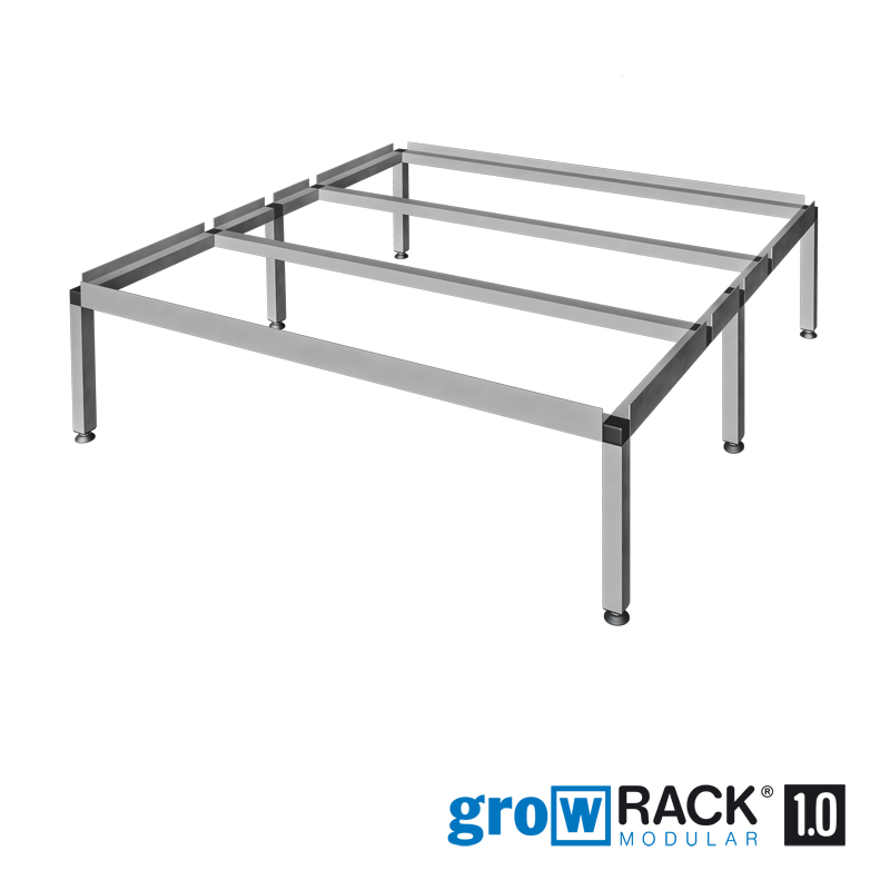 growRACK modular 1.0 / 25 – 94 x 94 x 29 cm