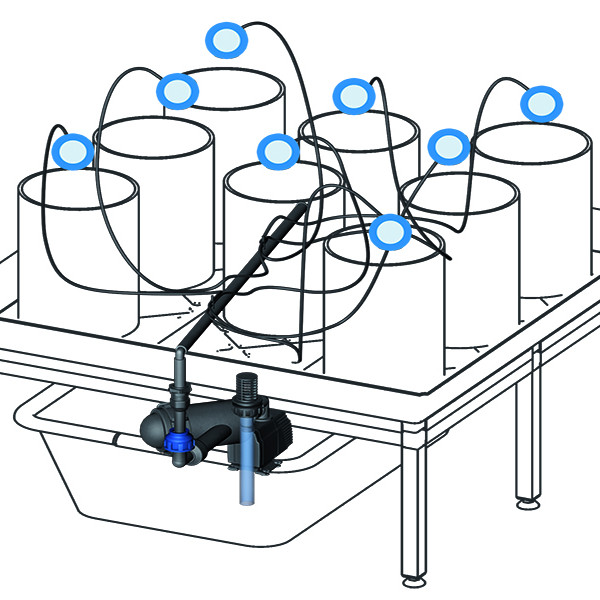 growTOOL Комплект за автоматично напояване 0.8 - за 4 или 8 саксии