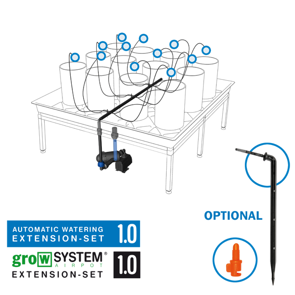 growTOOL Комплект за автоматично напояване 1.0 - за 12 или 16 саксии