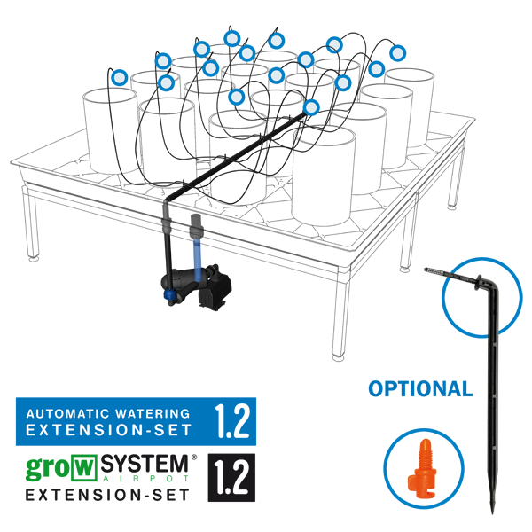growTOOL Комплект за автоматично напояване 1.2 - за 16 или 20 саксии