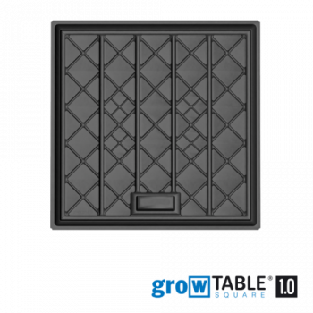 growTABLE square 1.0 – 98 x 98 x 9 + 4 cm