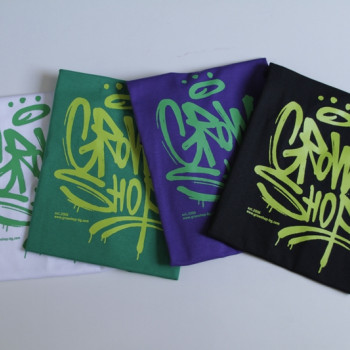 T-Shirt GrowShop-Bg.com Spray Black
